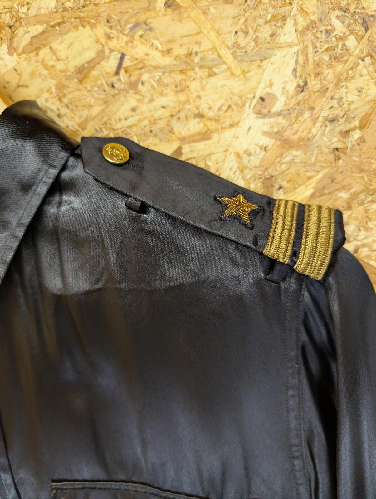 Ralph Lauren Purple Label Satin Shirt Size 10 Women Black Epaulettes Military