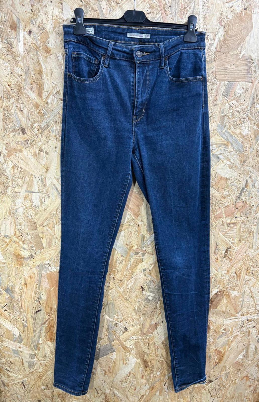 Levis 312 Shaping Skinny Jeans Women W31 L34 Navy Blue Stretch Denim Red Tab