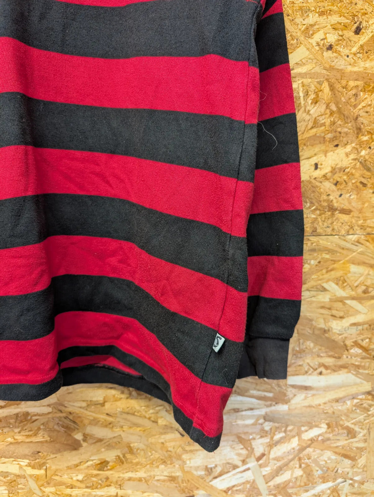 Blackheath Rugby Club Shirt Medium 14/15 Home Red Cotton Stripe L/S Embroidered