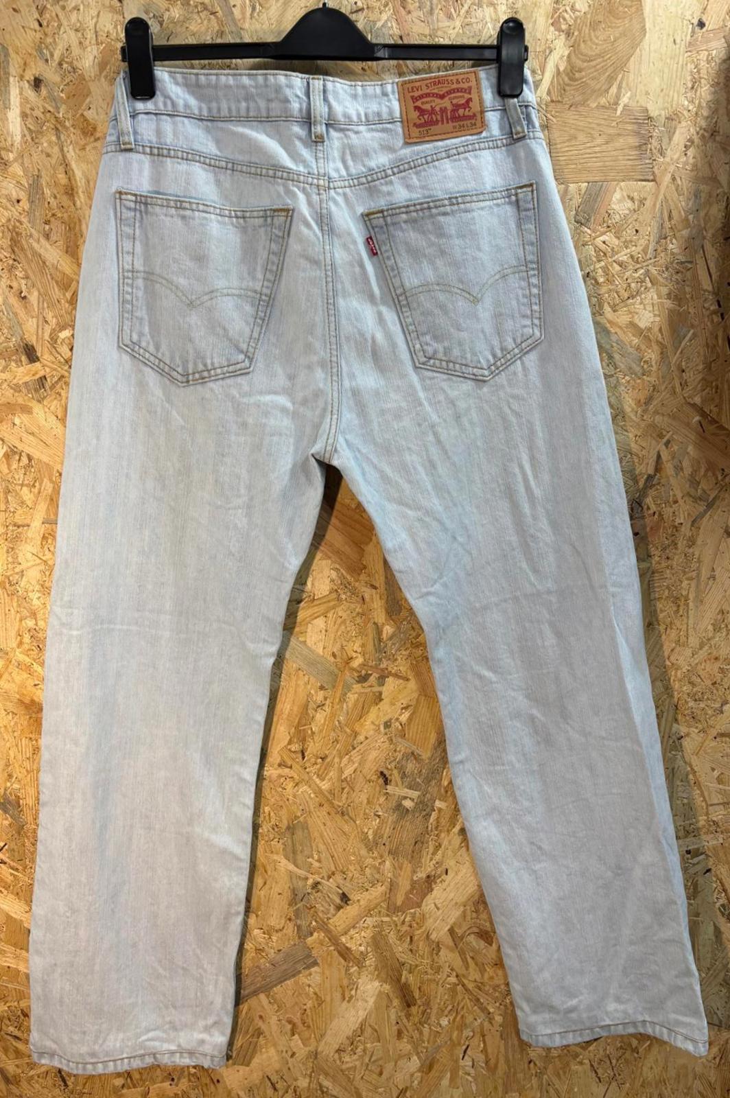Levis Wide Baggy Jeans W34 L31 Men Relaxed Light Blue Stonewashed Denim Y2K