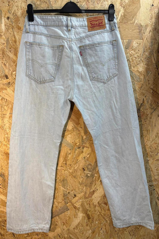 Levis Wide Baggy Jeans W34 L31 Men Relaxed Light Blue Stonewashed Denim Y2K
