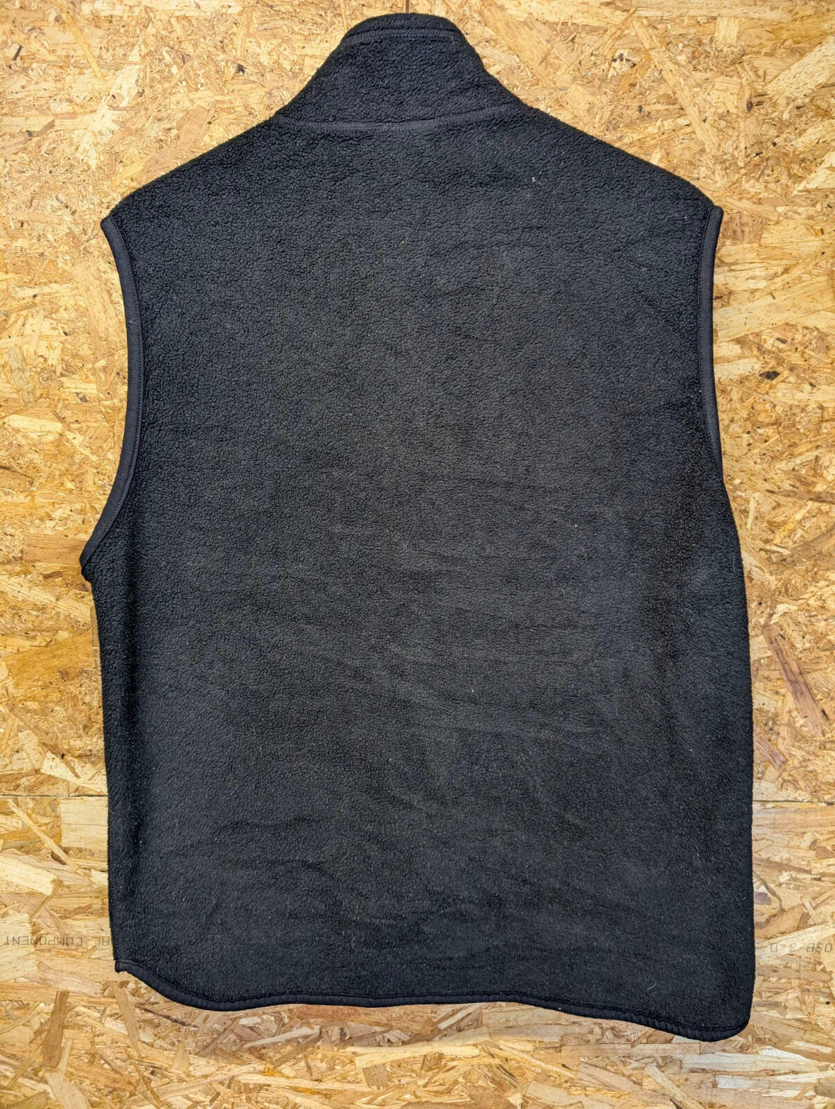 Vintage Patagonia Vest Fleece Mens Medium Black Full Zip USA Made 90s Gilet