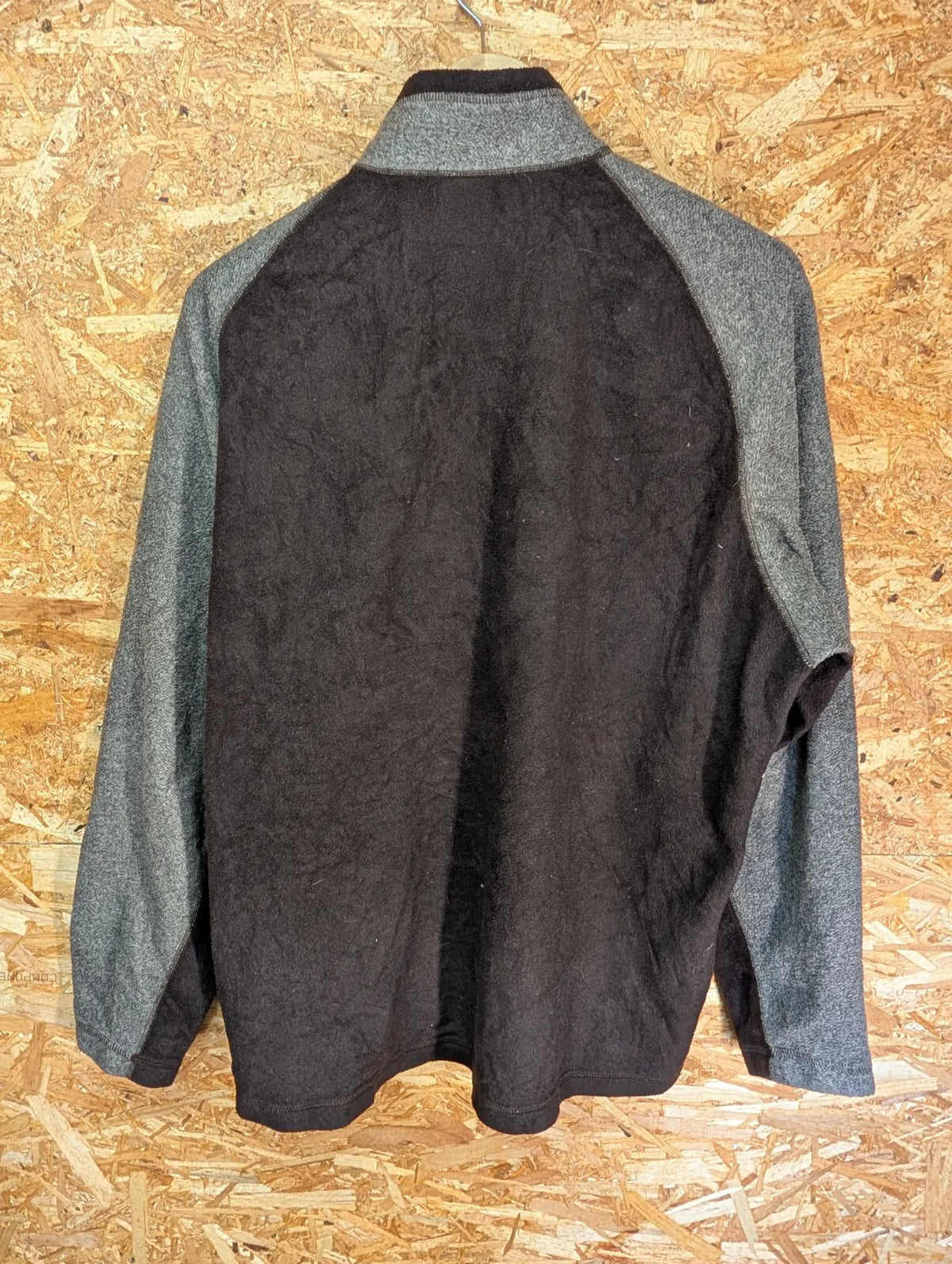 Patagonia Capilene 1/4 Zip Fleece Mens Large Brown Grey Lightweight