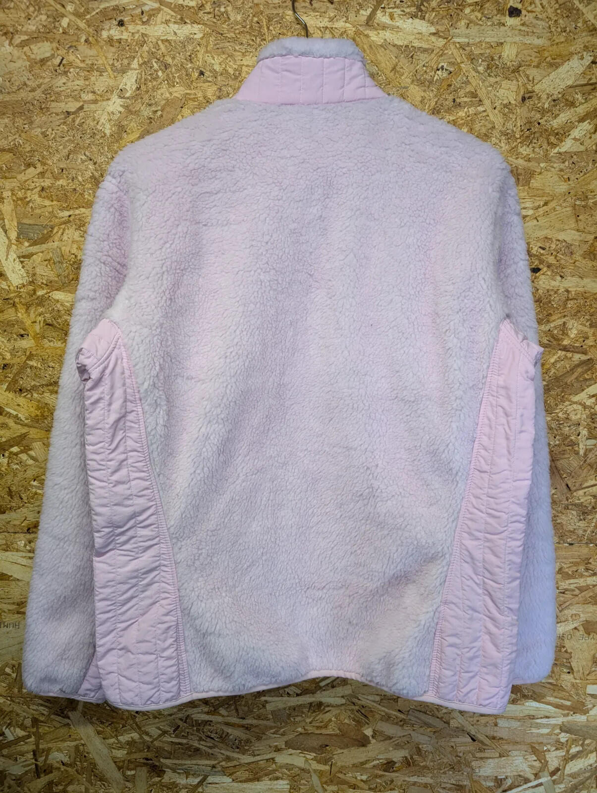 Patagonia Retro-X Fleece Jacket Womens XL Light Pink Full Zip Synchilla Sherpa
