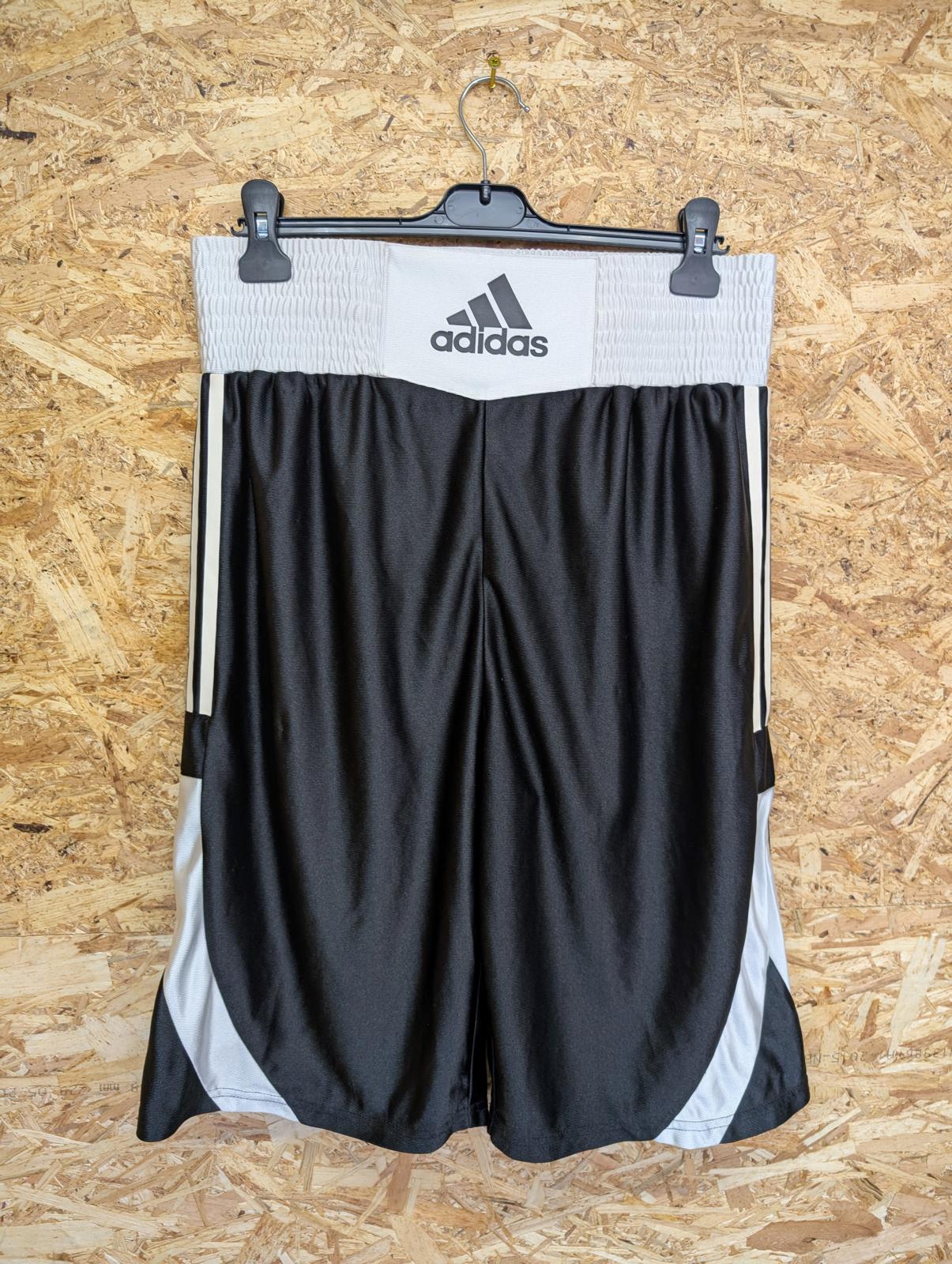 Adidas Boxing Cutline Shorts XL Waist Black White 3 Stripe