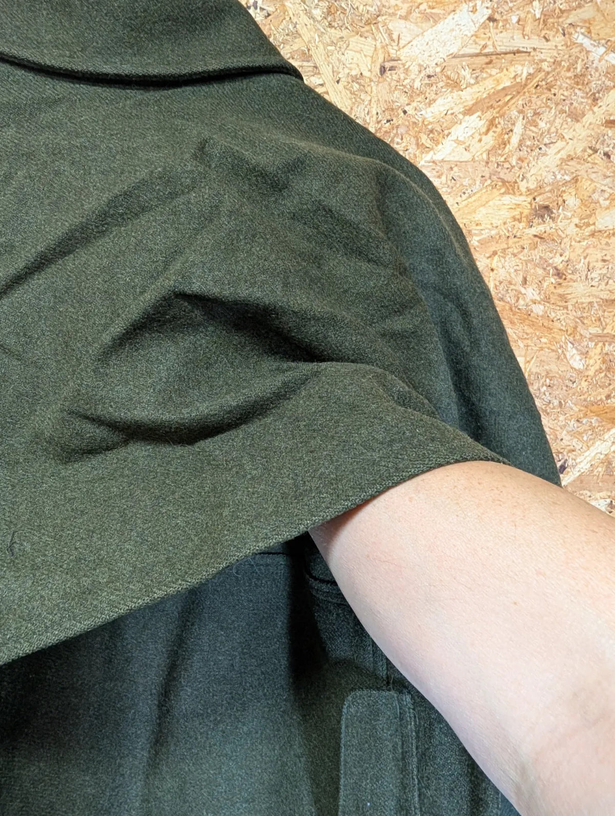 Filson Double Mackinaw Wool Cruiser Coat Mens XL Green Cape Heavy Jac USA Made