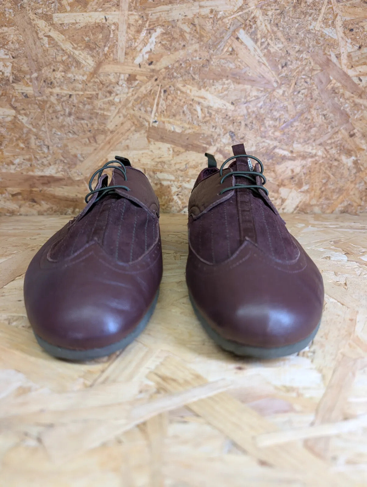 Paul Smith Driving Shoes Burgundy Leather Slip On Lace Stretch Casuals Oi Polloi