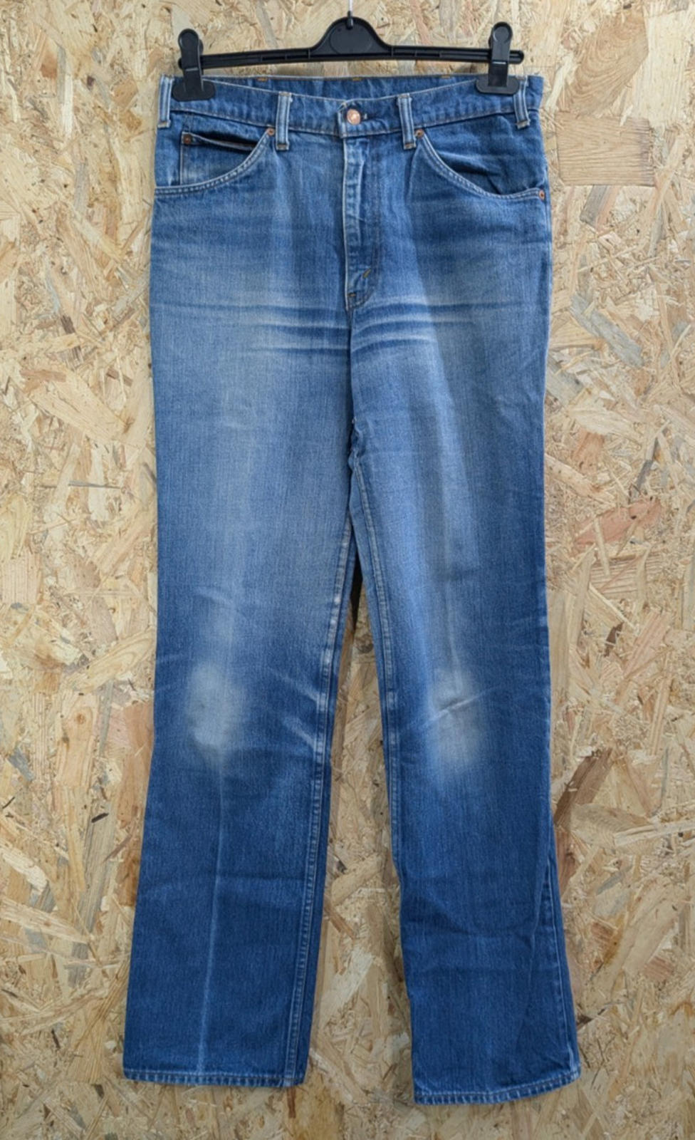 Levis 630 Patch Jeans W32 L35 USA Orange Tab Vintage 80s Blue Denim Zip Fly