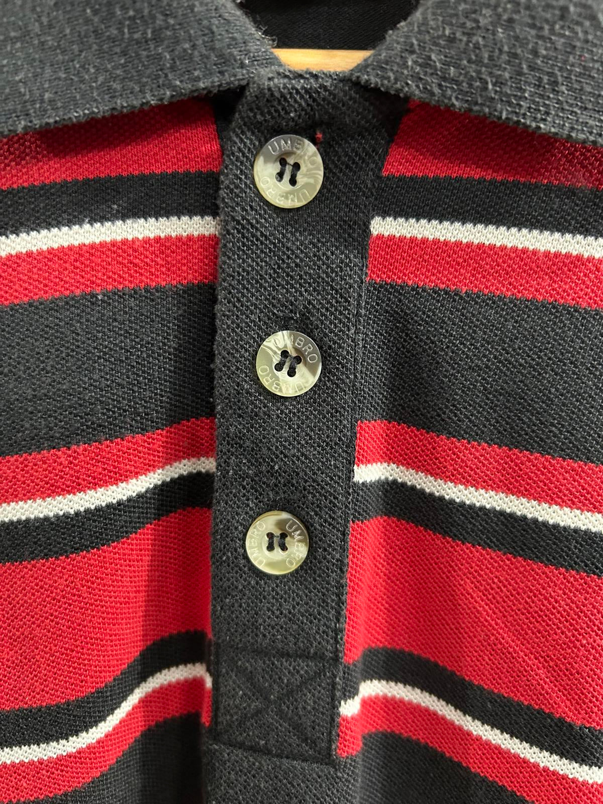 Manchester United Large Polo Shirt 90s Training Football Umbro Vintage Jersey