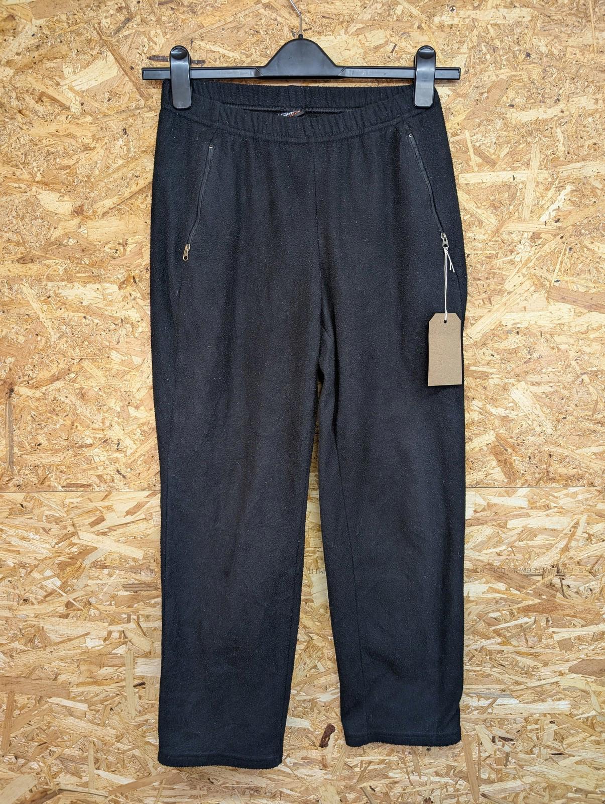 Patagonia Synchilla Fleece Joggers Small Women Elastic Waist Black Baggy Warm