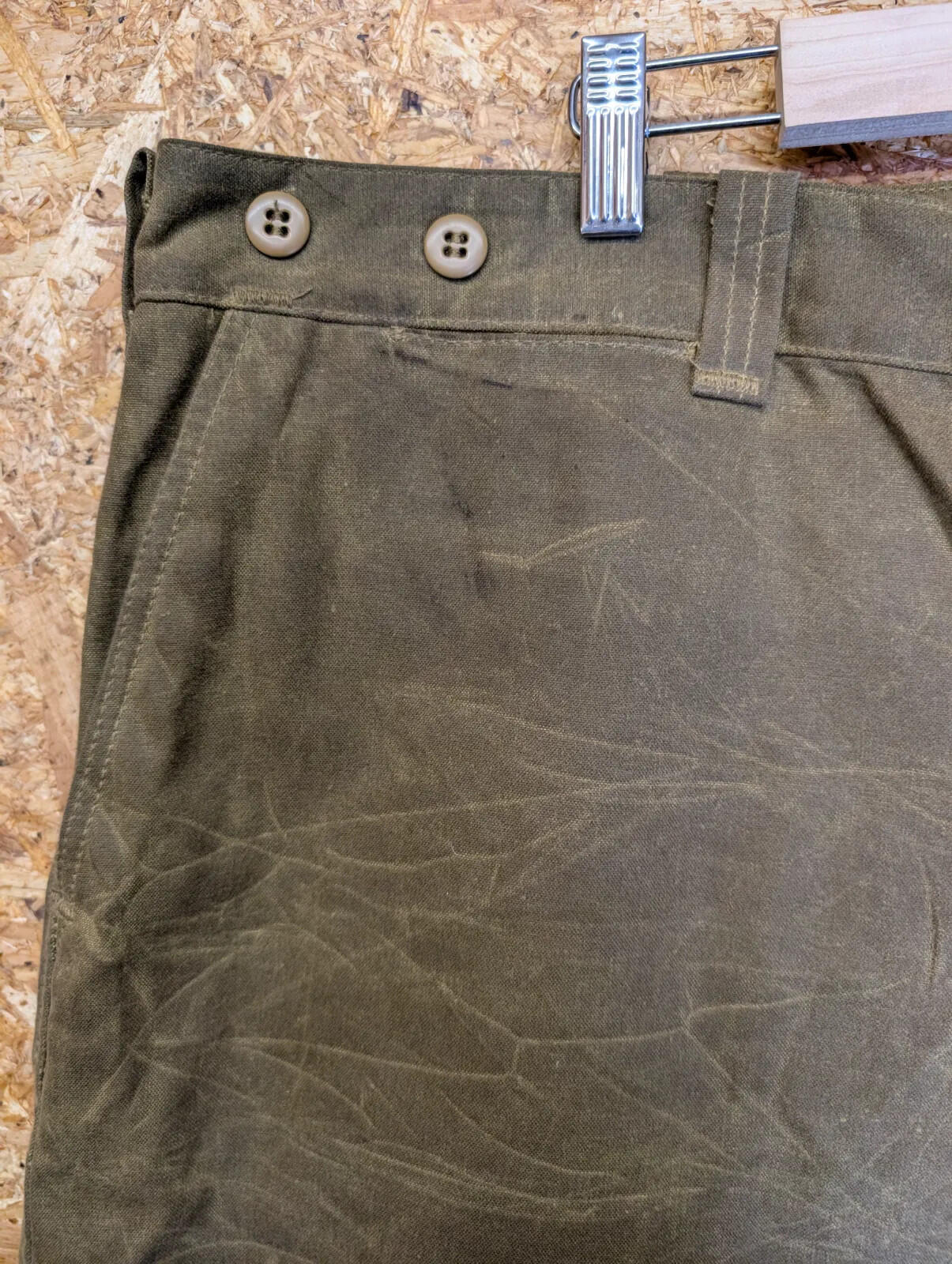 Filson Single Tin Cloth Pants W44 L31 Style 69 Thorn Trousers Workwear USA Made