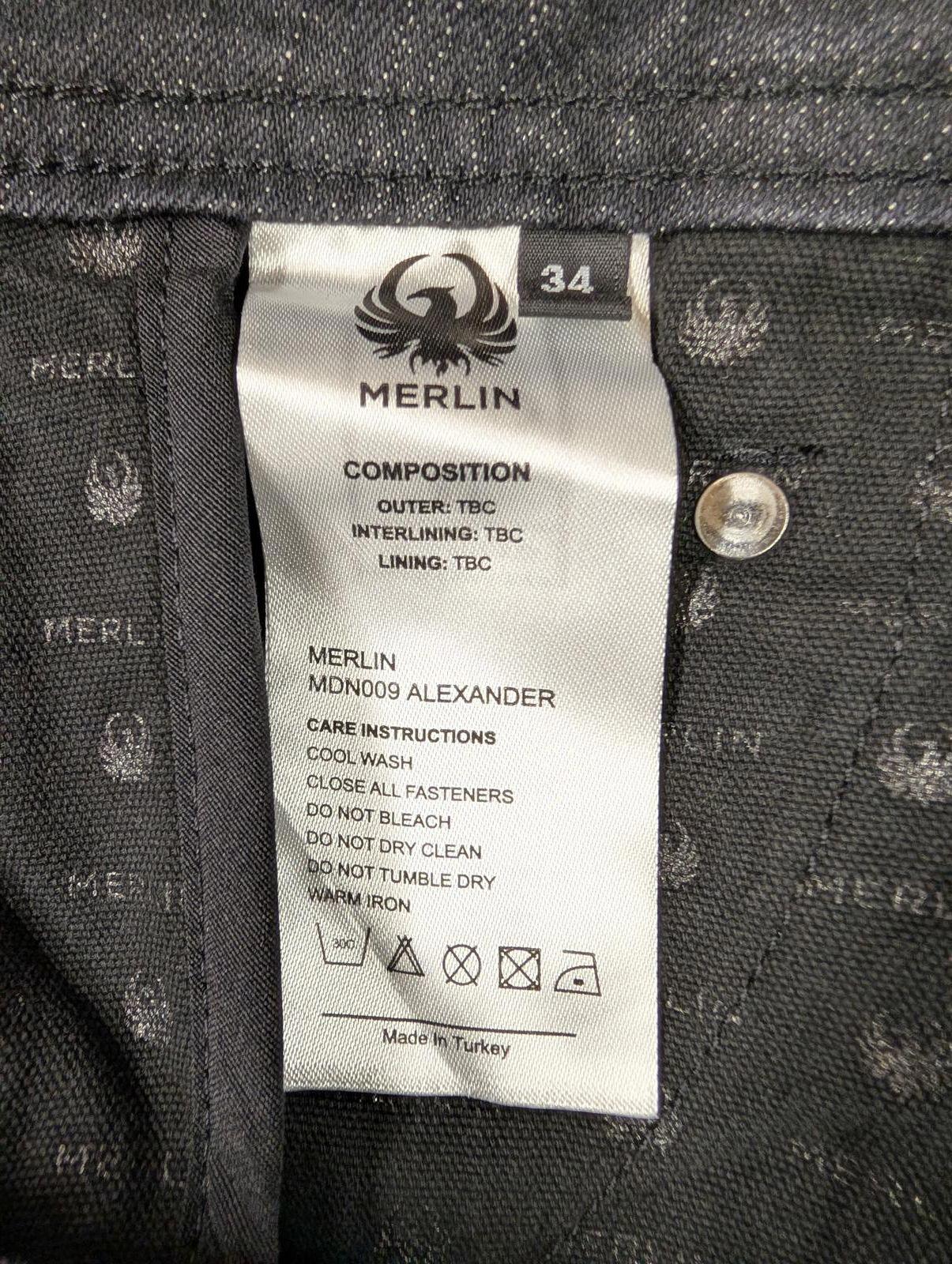 Merlin Alexander Riding Jeans Size W32 L32 Men Motorcycle Grey Black Denim New