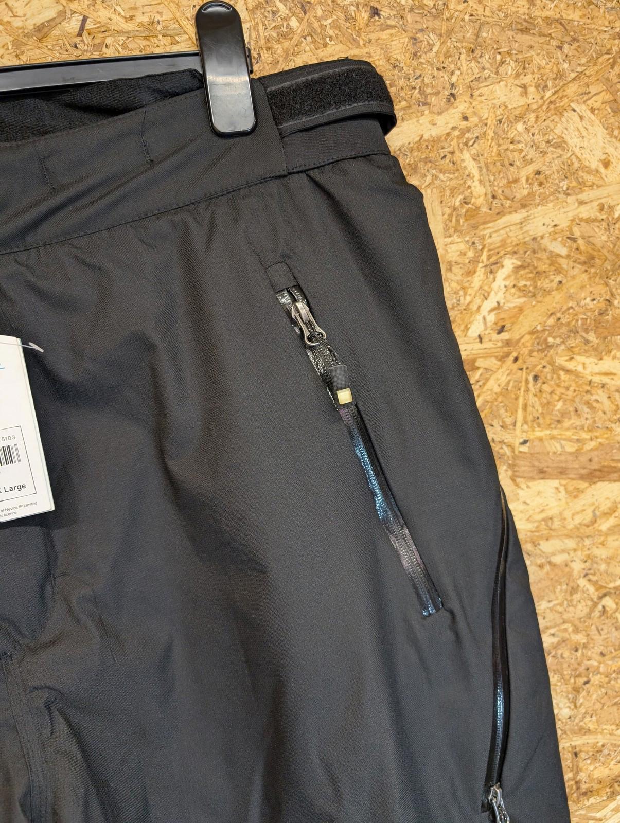 Nevica ZX Mens Ski Trousers XXL W36 W38 Black Waterproof Snow Pants Salopettes