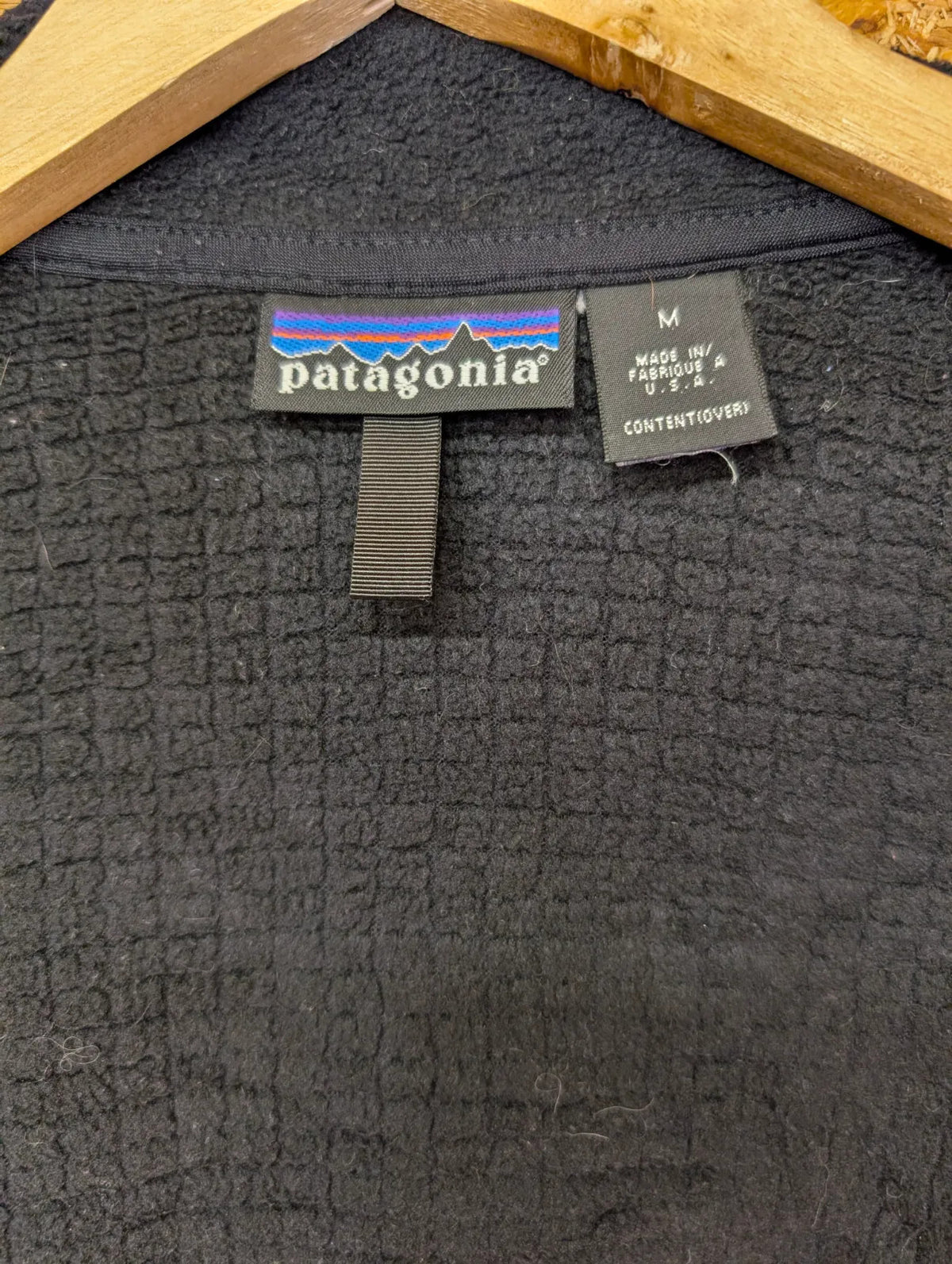 Patagonia R3 Radiant Fleece Jacket Womens Medium Black Full Zip Microgrid Hiking