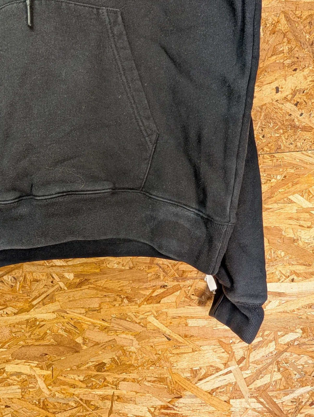 Off White Hoodie Men Small Black Cotton Pullover Streetwear Graphic Virgil Abloh