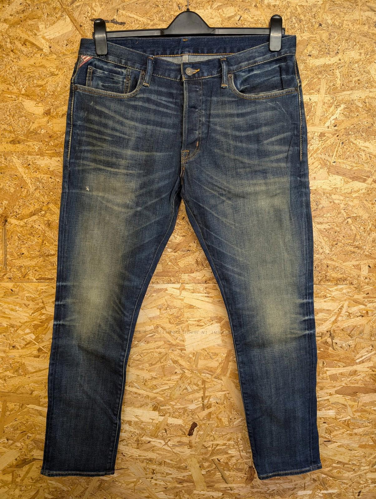 Ralph Lauren Denim & Supply Jeans W36 L32 Mens Dropped Skinny Navy Blue Slim RRL Polo