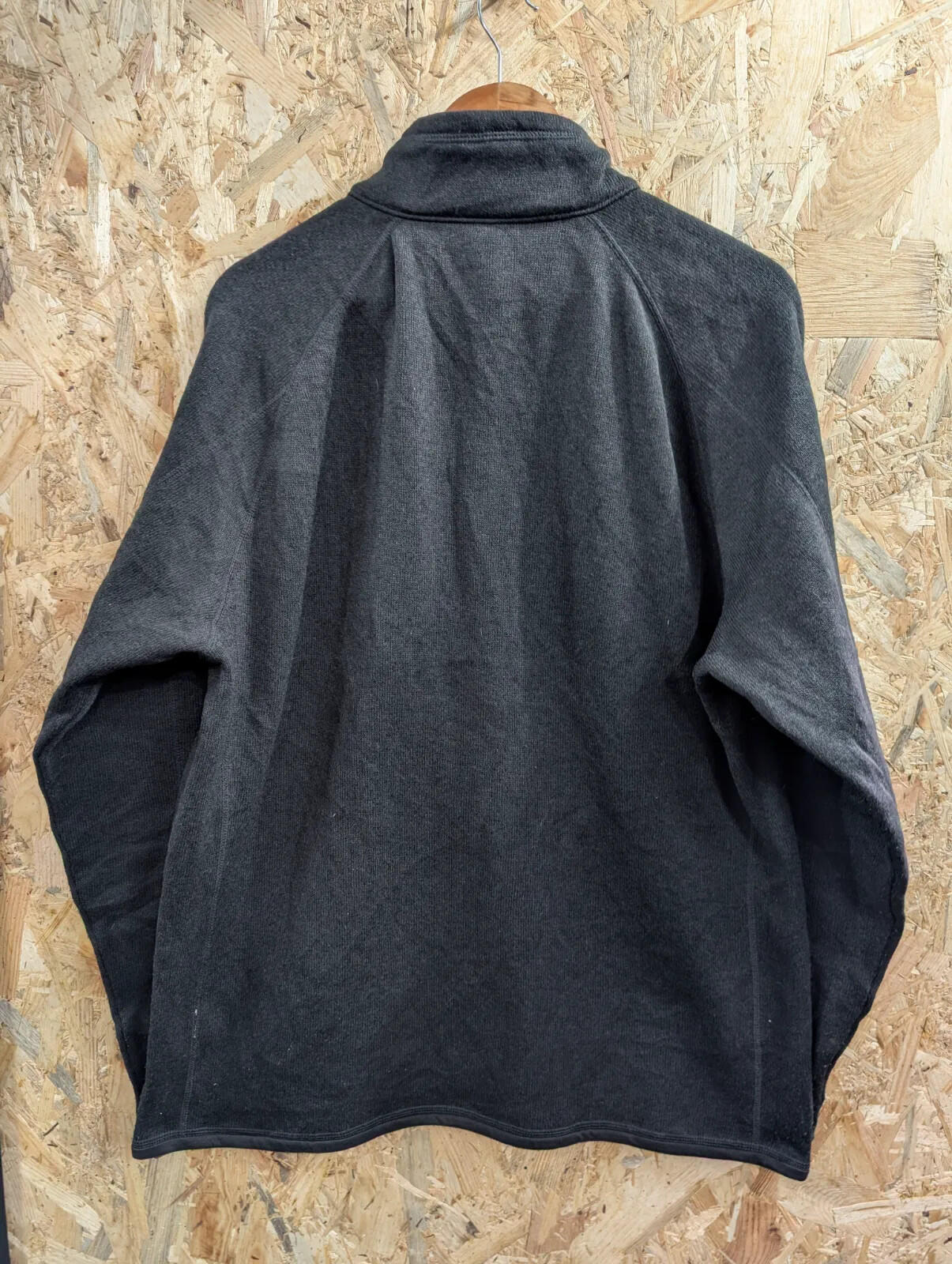 Patagonia Better Sweater Fleece Mens XL Black 1/4 Zip Pullover Snap-T Synchilla