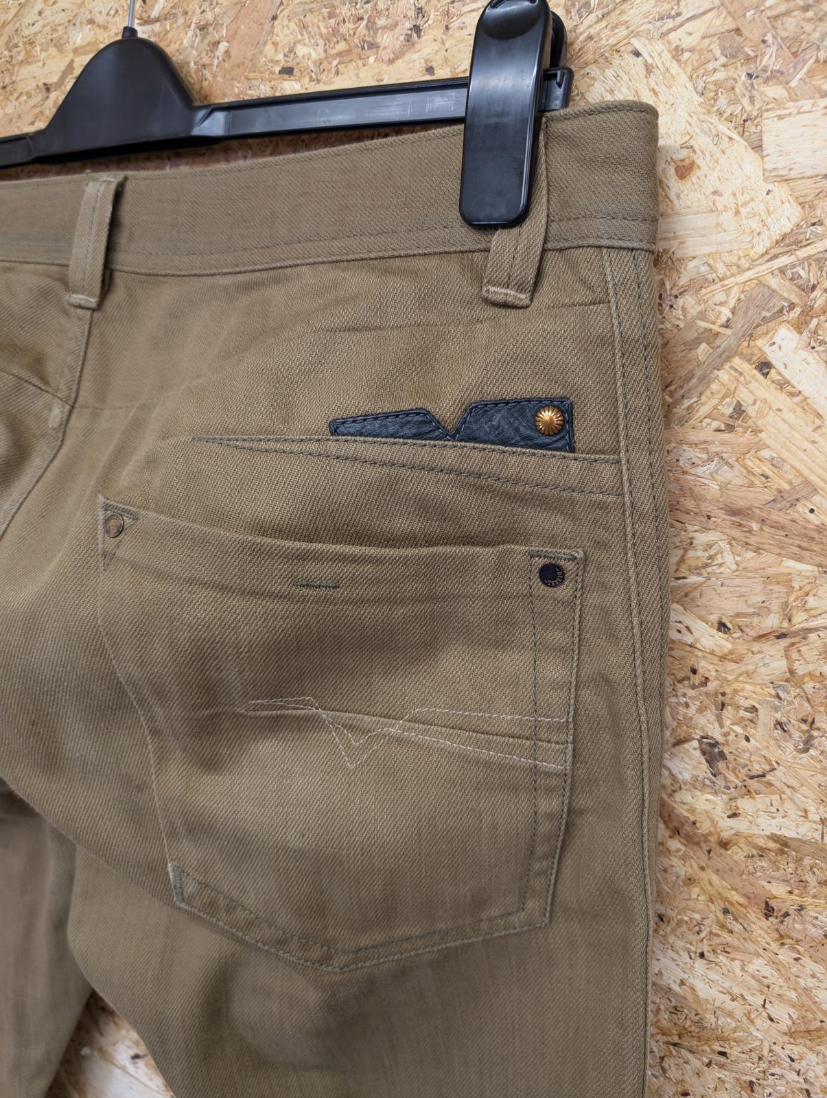 Diesel Darron W34 L32 Beige Tan Brown Jeans Regular Slim Tapered Zip Fly