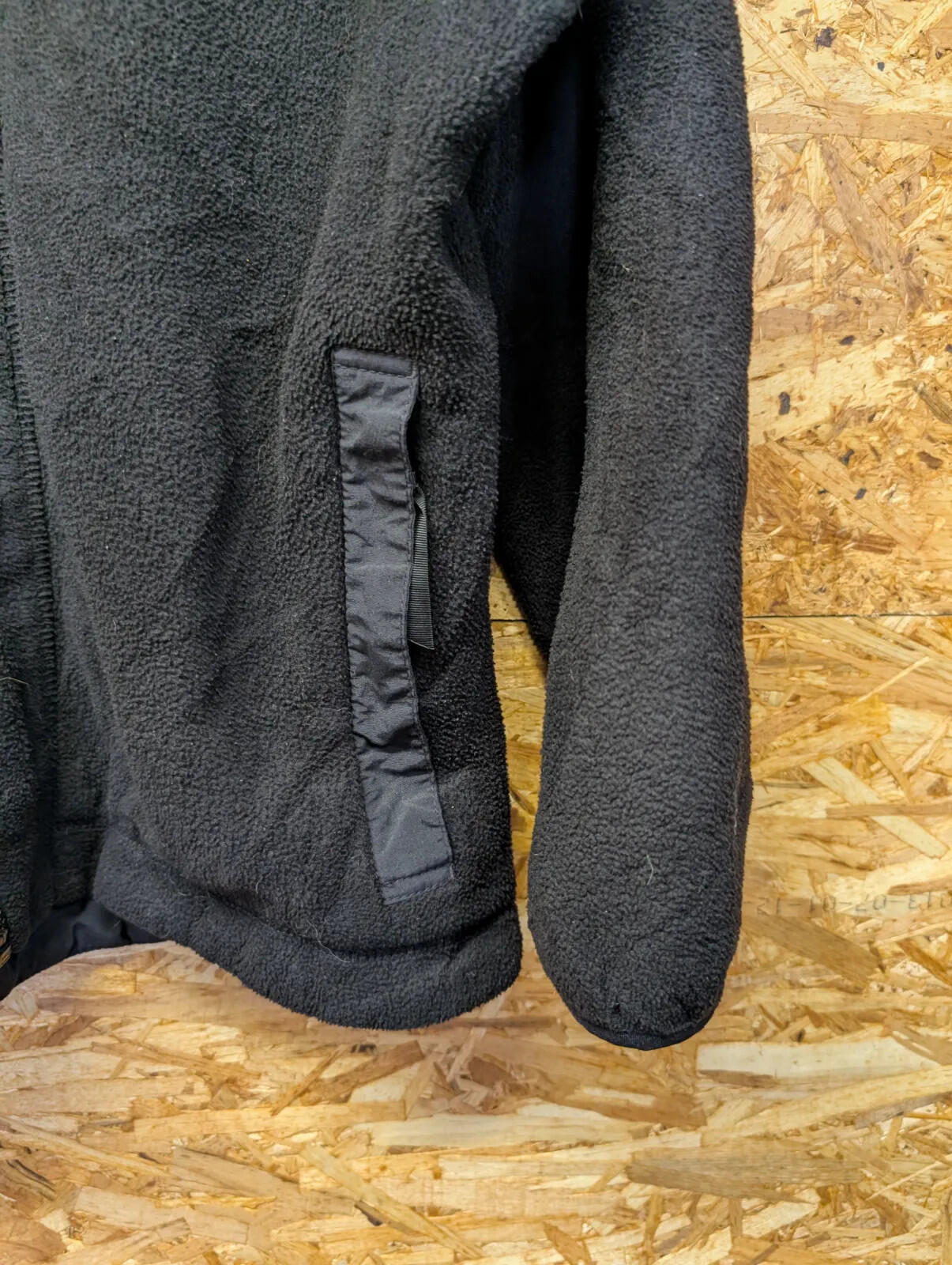 Vintage Patagonia Synchilla Fleece Jacket Womens Large Black Zip USA Made 90s