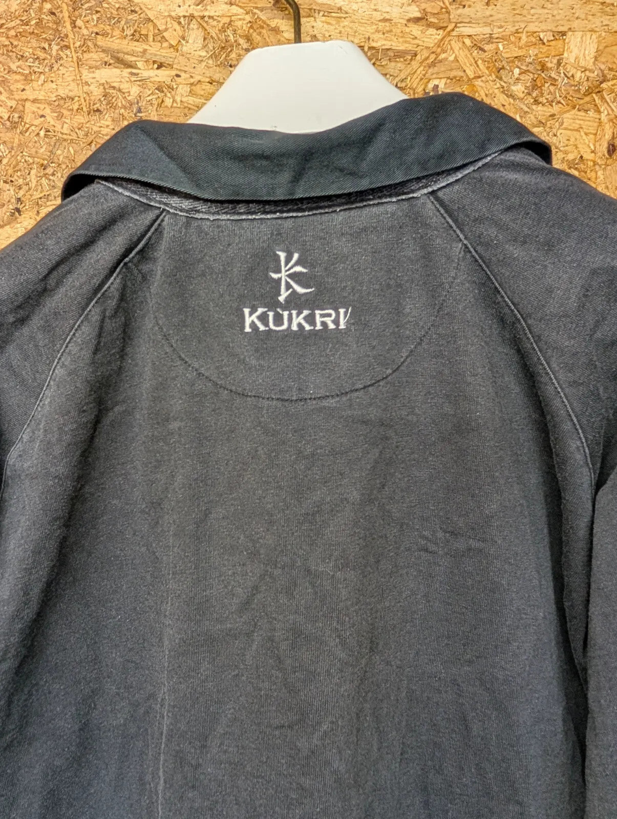 Launceston Rugby Top Mens XL Black Cotton Embroidered Log Kukri Polo S/S Cornish
