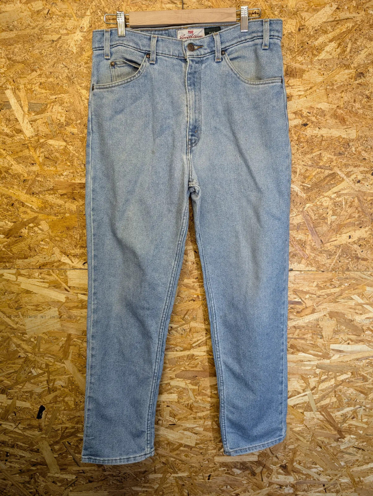 Vintage Levis Bronze Tab Jeans Mens W33 L30 Light Blue Denim Flex Zip Fly 90s