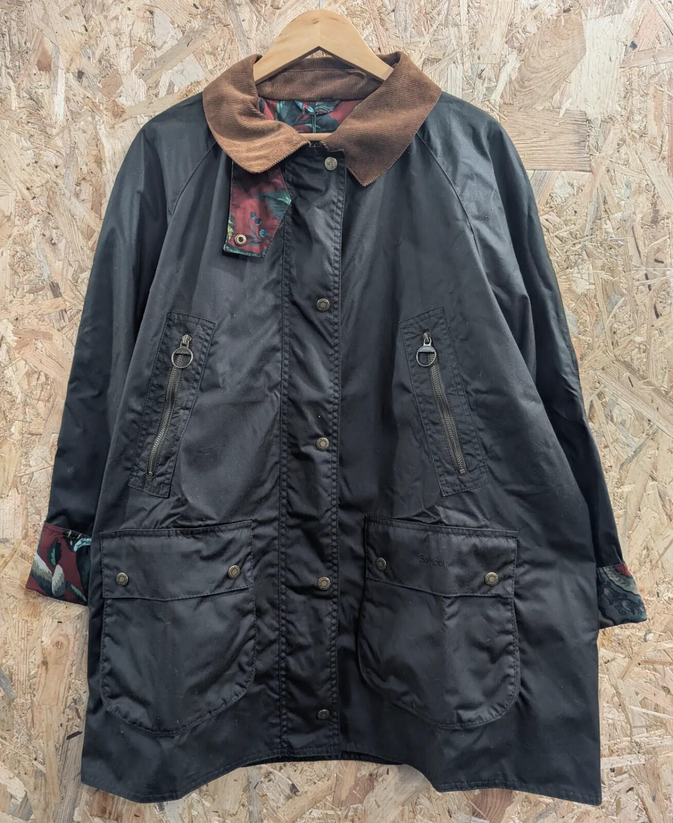 Barbour Mabley Wax Jacket Women UK 16 Green House Of Hackney Waxed Cotton Ltd Ed