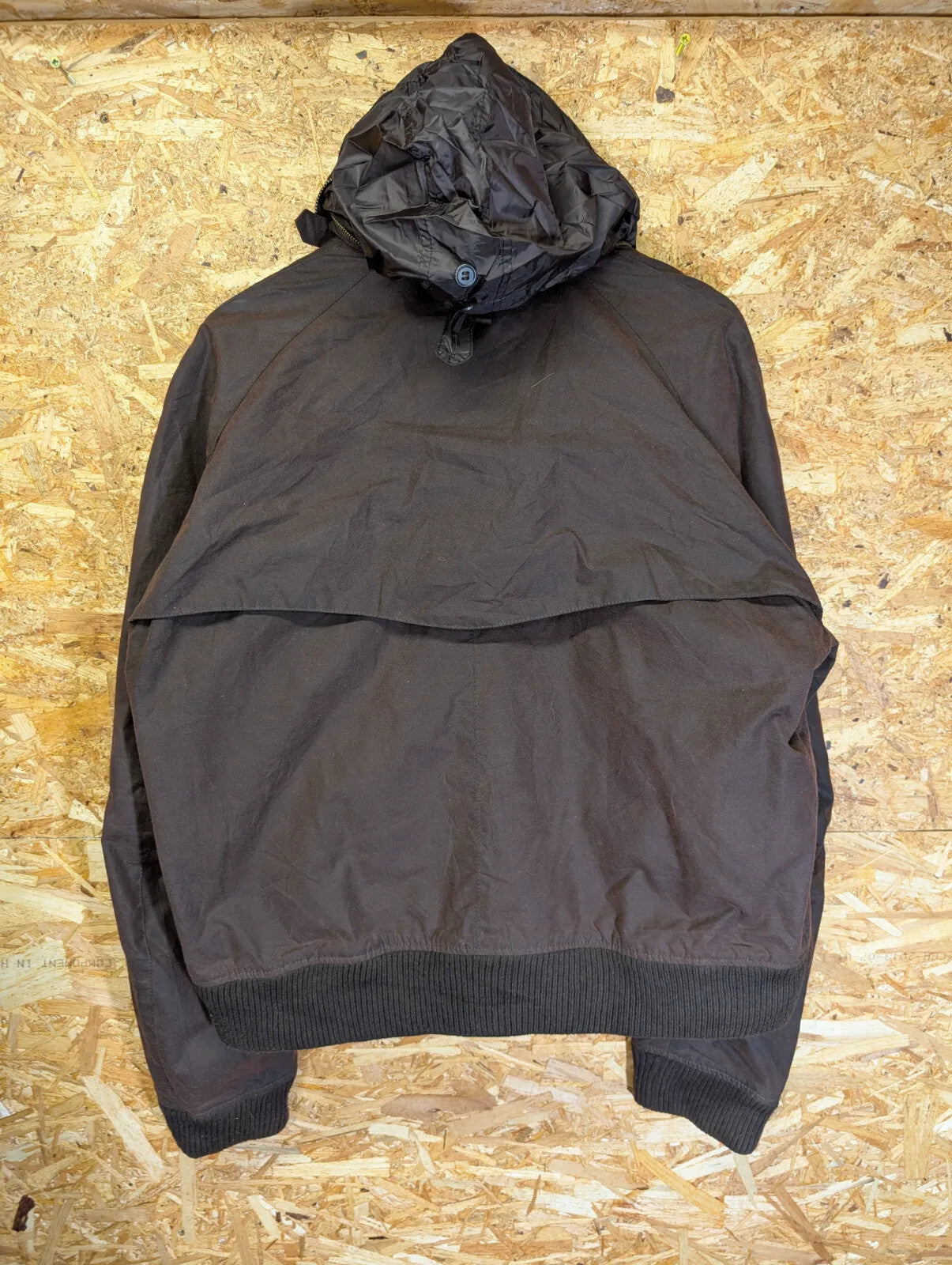 Barbour ToKiTo Blouson Wax Jacket Mens XXL Brown Ltd Ed MWX0101RU91 Zip Hooded