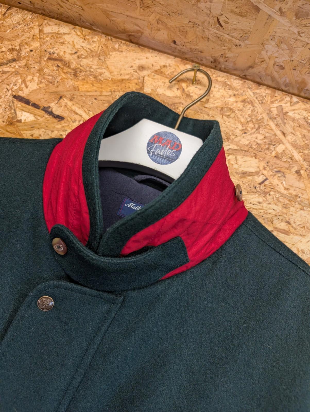 Gant Melton Mariner Bomber Jacket Large Men Americas Cup Vintage Wool Green