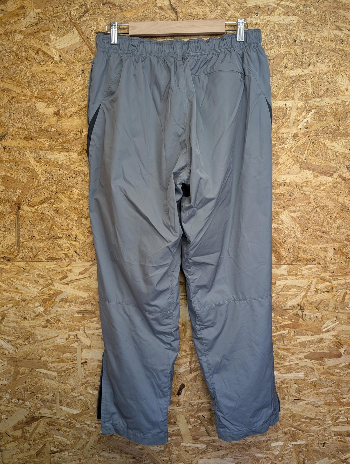 Nike Vintage 90s Track Pants Men Large Water-Repellent Grey Oversized Baggy