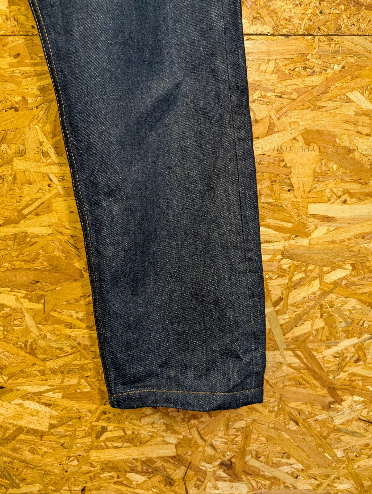 Arket Park Jeans Mens W33 L32 Rigid Dark Blue Raw Denim Navy Straight Button Fly