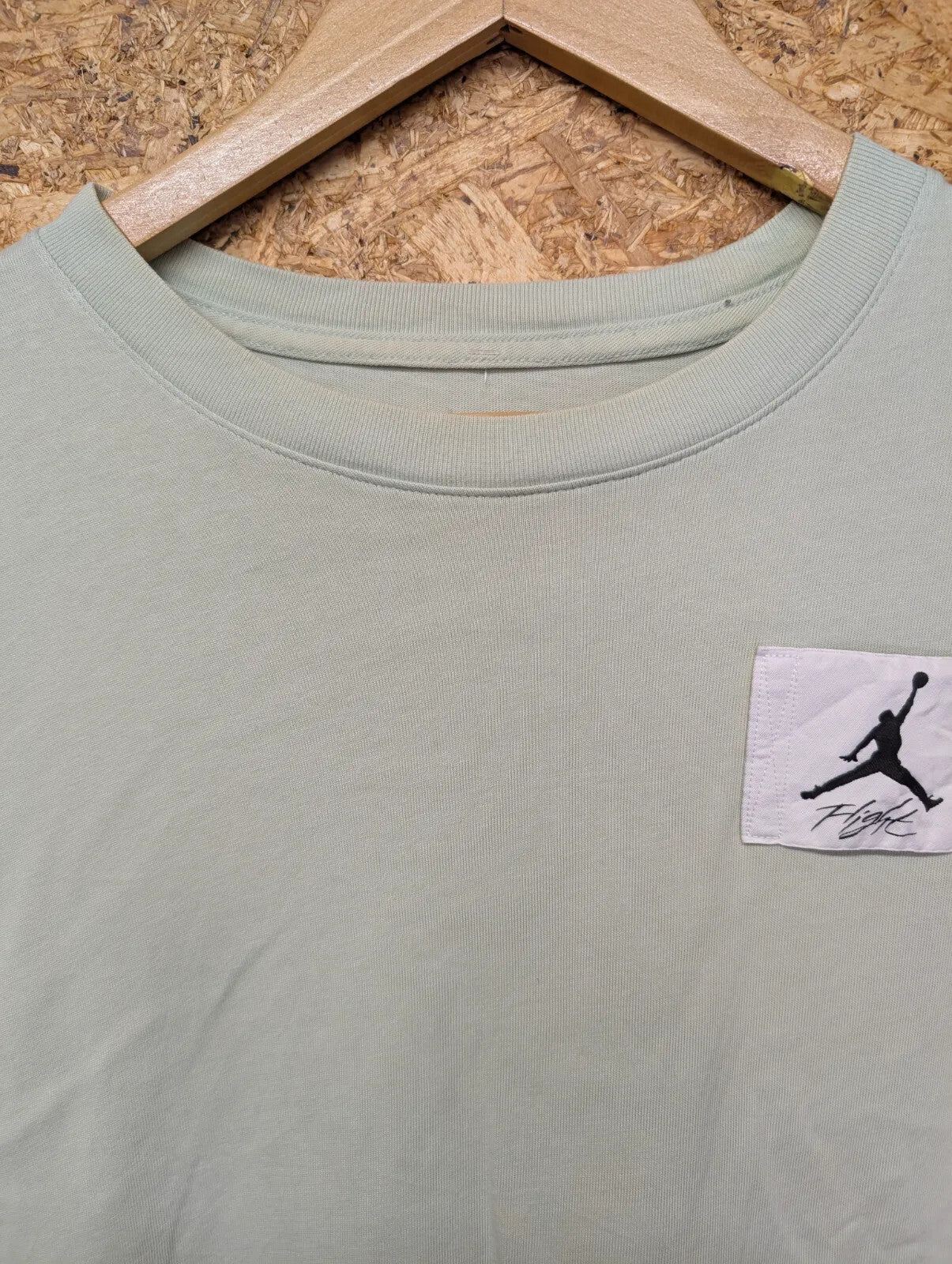 Jordan Flight Essentials TShirt Mens Medium Mint Green Cotton Jumpman Oversized