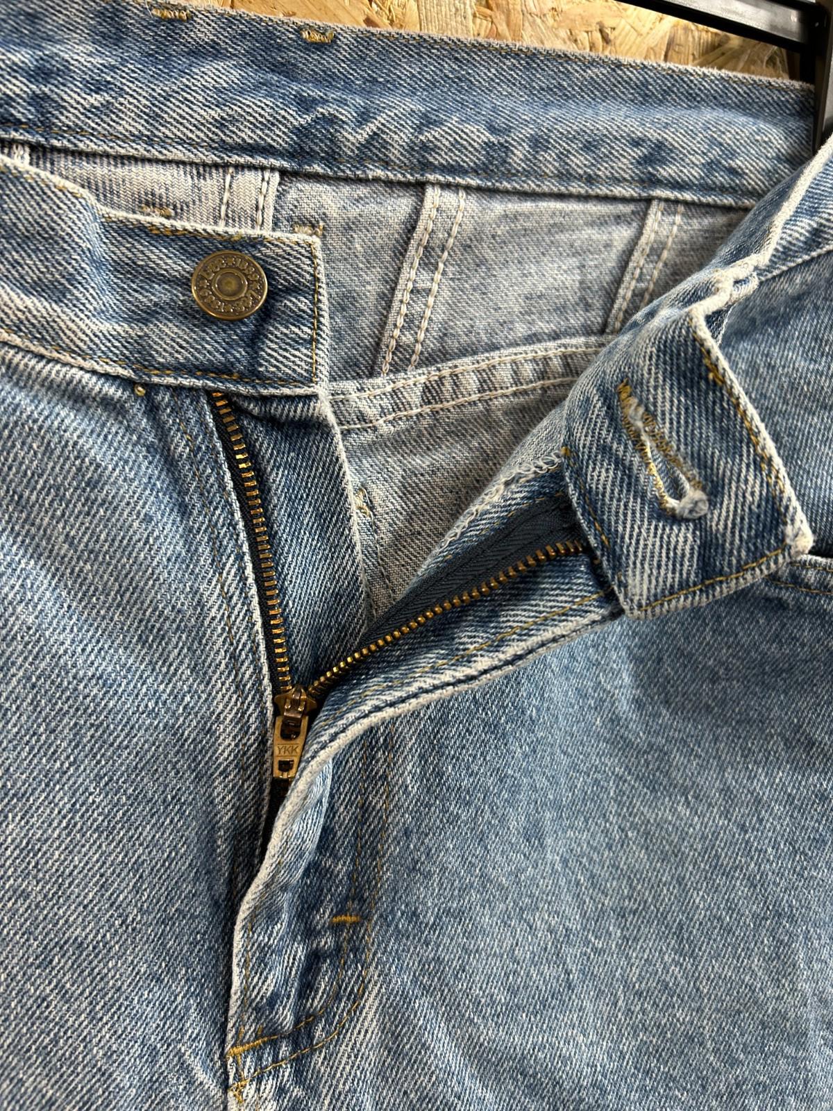 Lee High Waist Jeans W28 L33 USA Vintage 90s Blue Denim Relaxed Fit Tapered Leg
