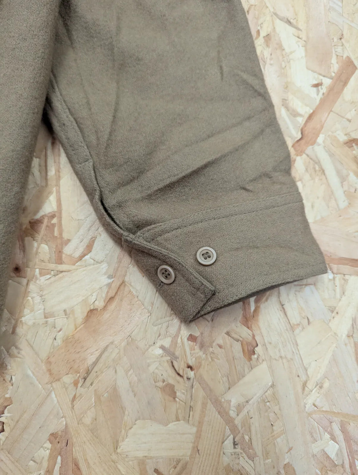 Filson Jac Shirt Mens XL Tan Beige Virgin Wool Button Up Patch Pockets USA Made