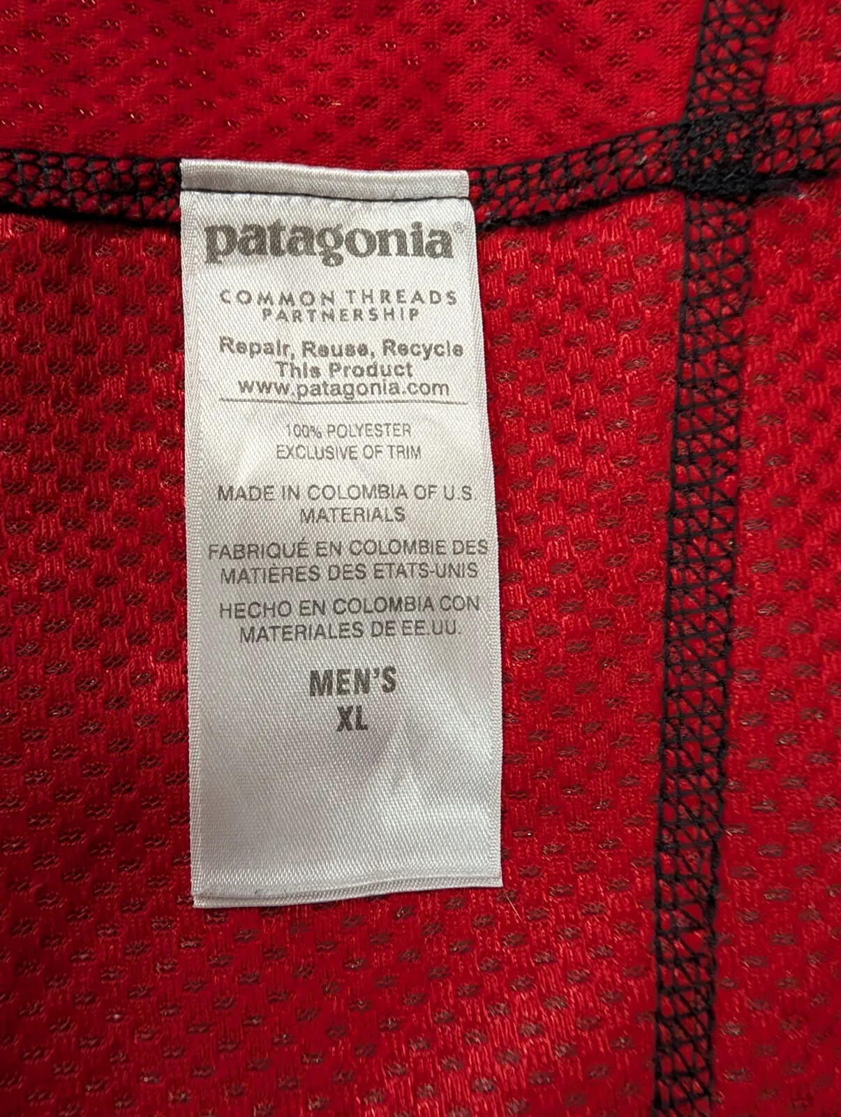 Patagonia Retro-X Vest Fleece Mens XL Black Deep Pile Full Zip Borg Sherpa Gilet