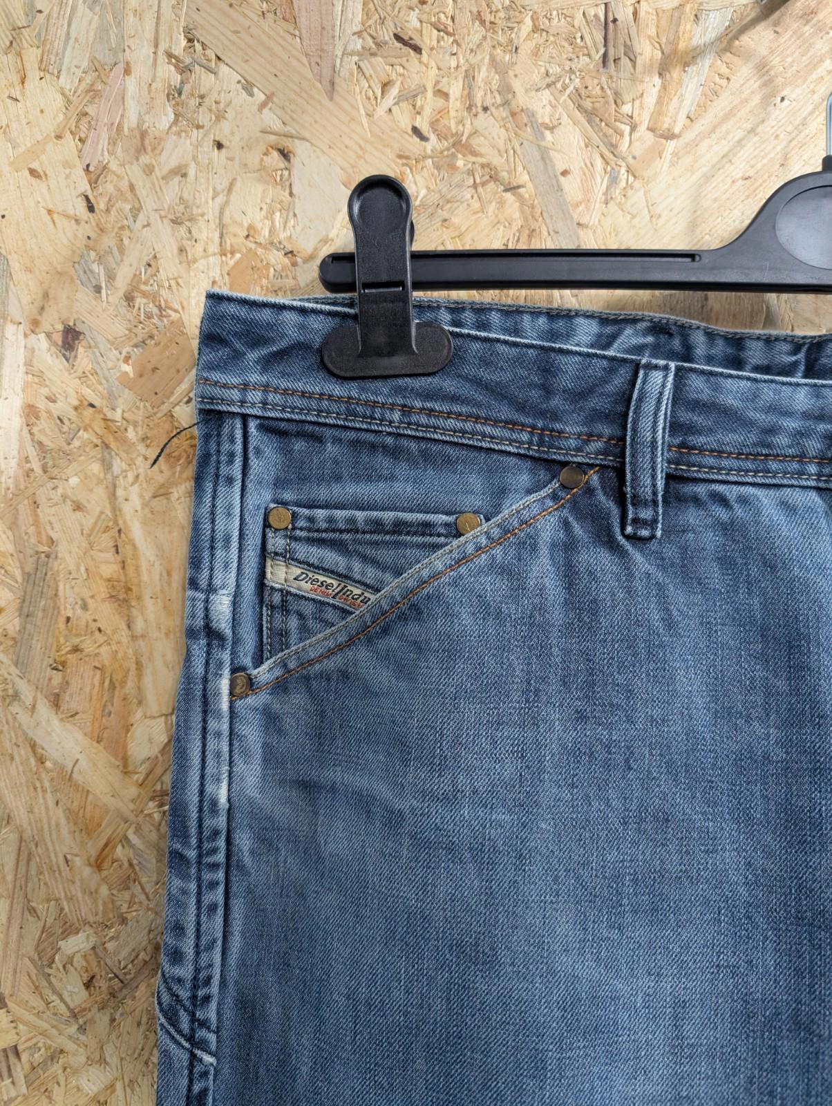 Diesel Jodar Jeans W34 L34 008Y9 Blue Buckle Back Comfort Carrot Cinch Turbo
