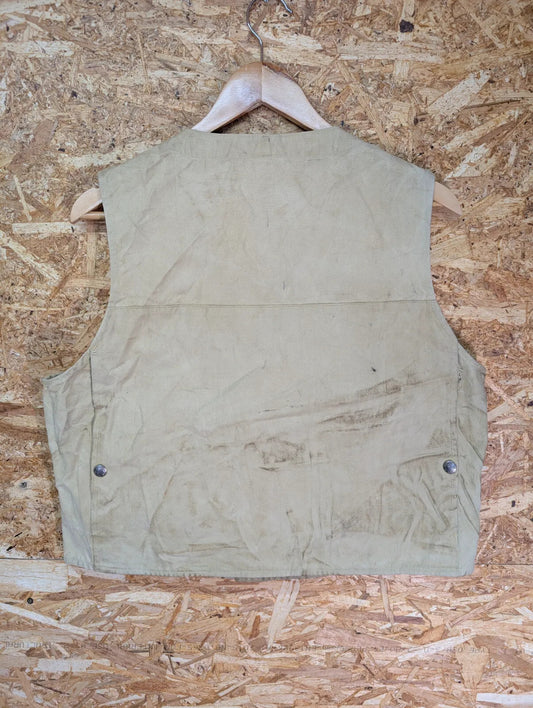 1920s Filson's Dry Cloth Vest Mens Beige Canvas USA Made Vintage Tin Rare 1890s