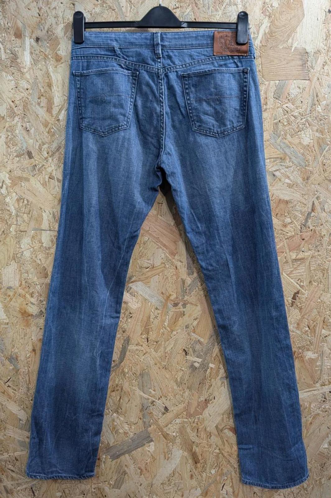 Ralph Lauren Jeans 12 W31 L34 Women Low Rise Regular Fit Mid Blue Denim Zip