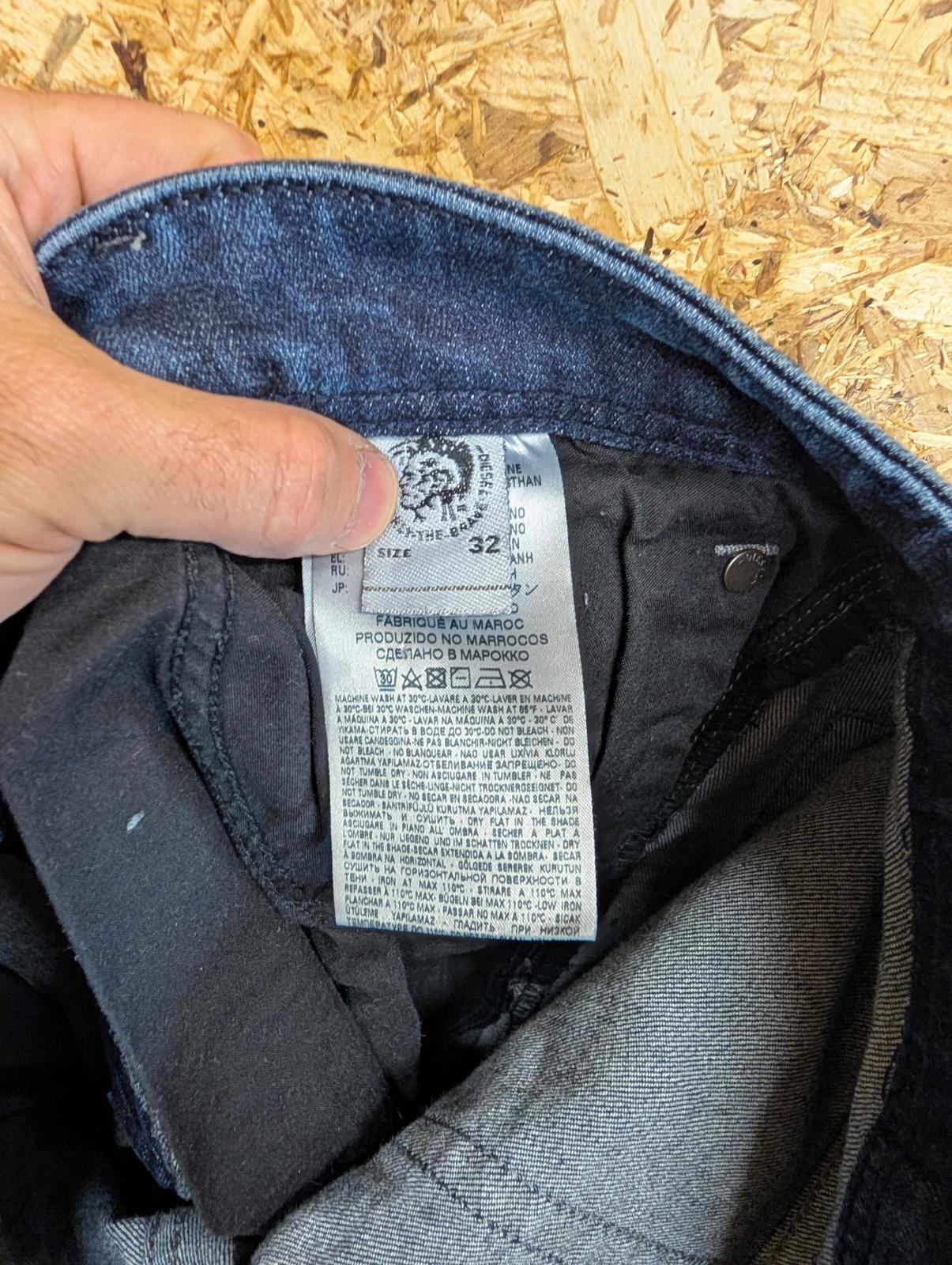 Diesel Troxer Slim Skinny Jeans W32 L32 Stretch Indigo Blue Denim R8KJ4