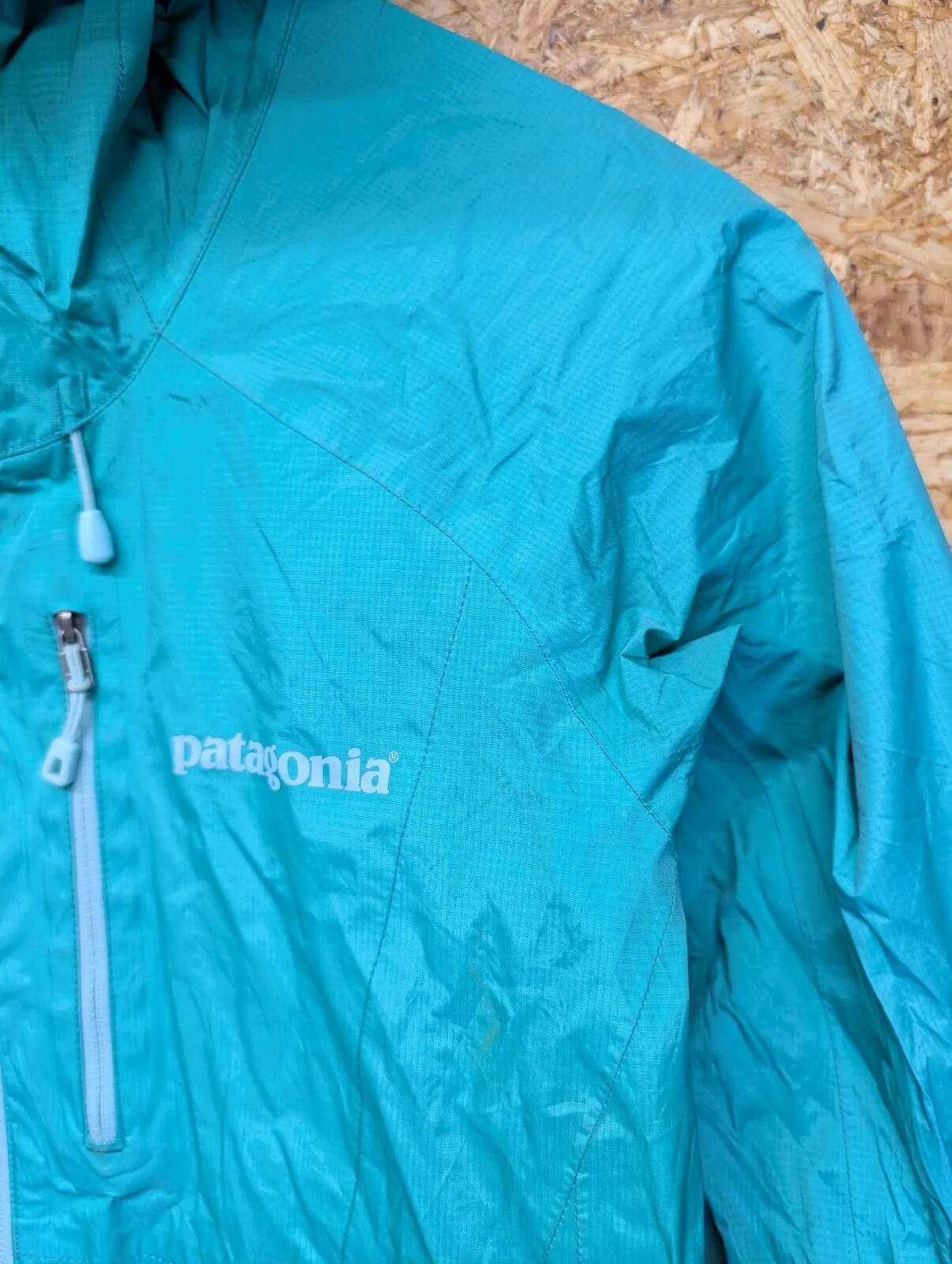 Patagonia Torrentshell Waterproof Jacket Womens XS Turquoise Lightweight Hooded
