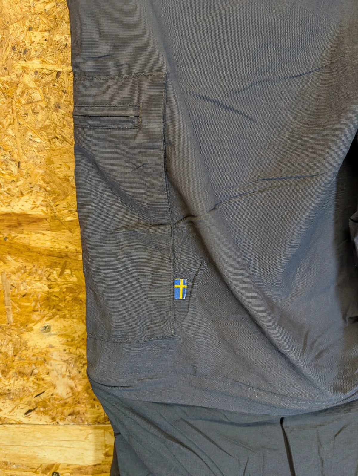 Fjallraven Sipora MT Trousers Mens W34 L32 Grey Cotton Cargo Relaxed Straight