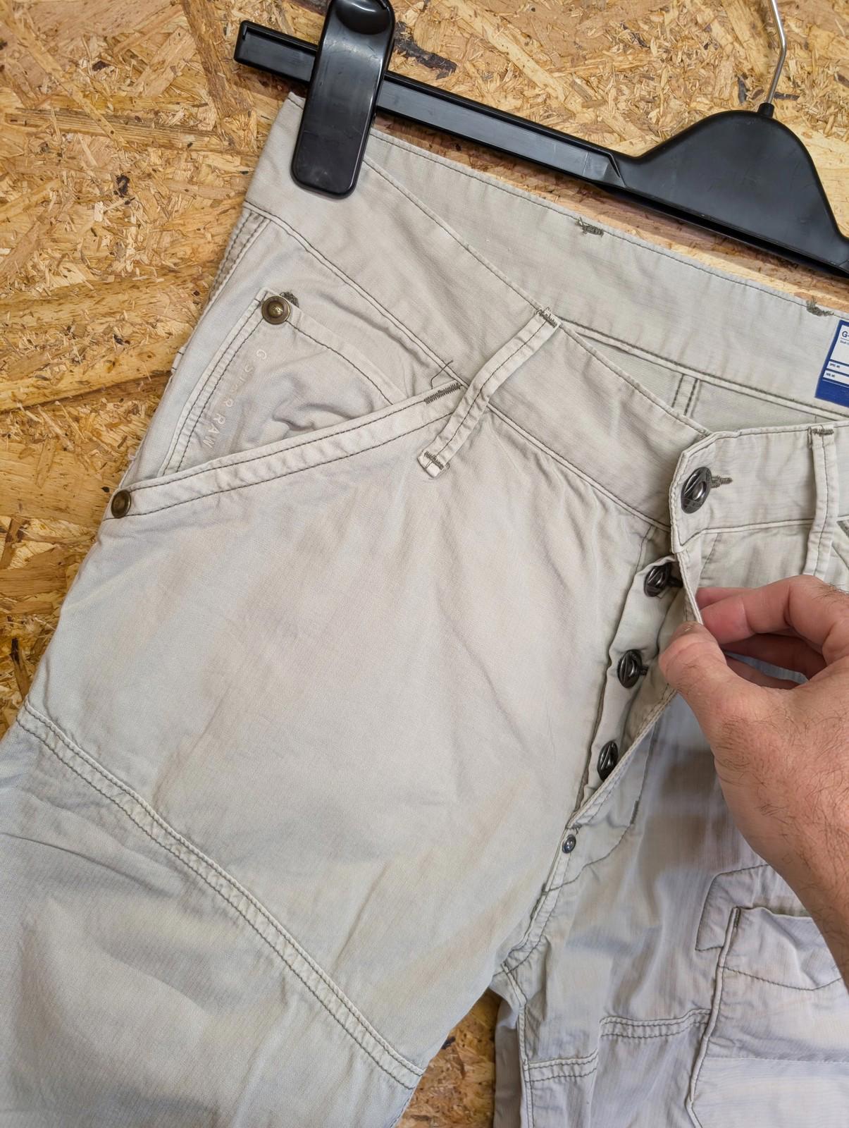 G-Star Raw Trousers Mens W28 L32 Urban Cargo Style Stone Cream Utility Workwear