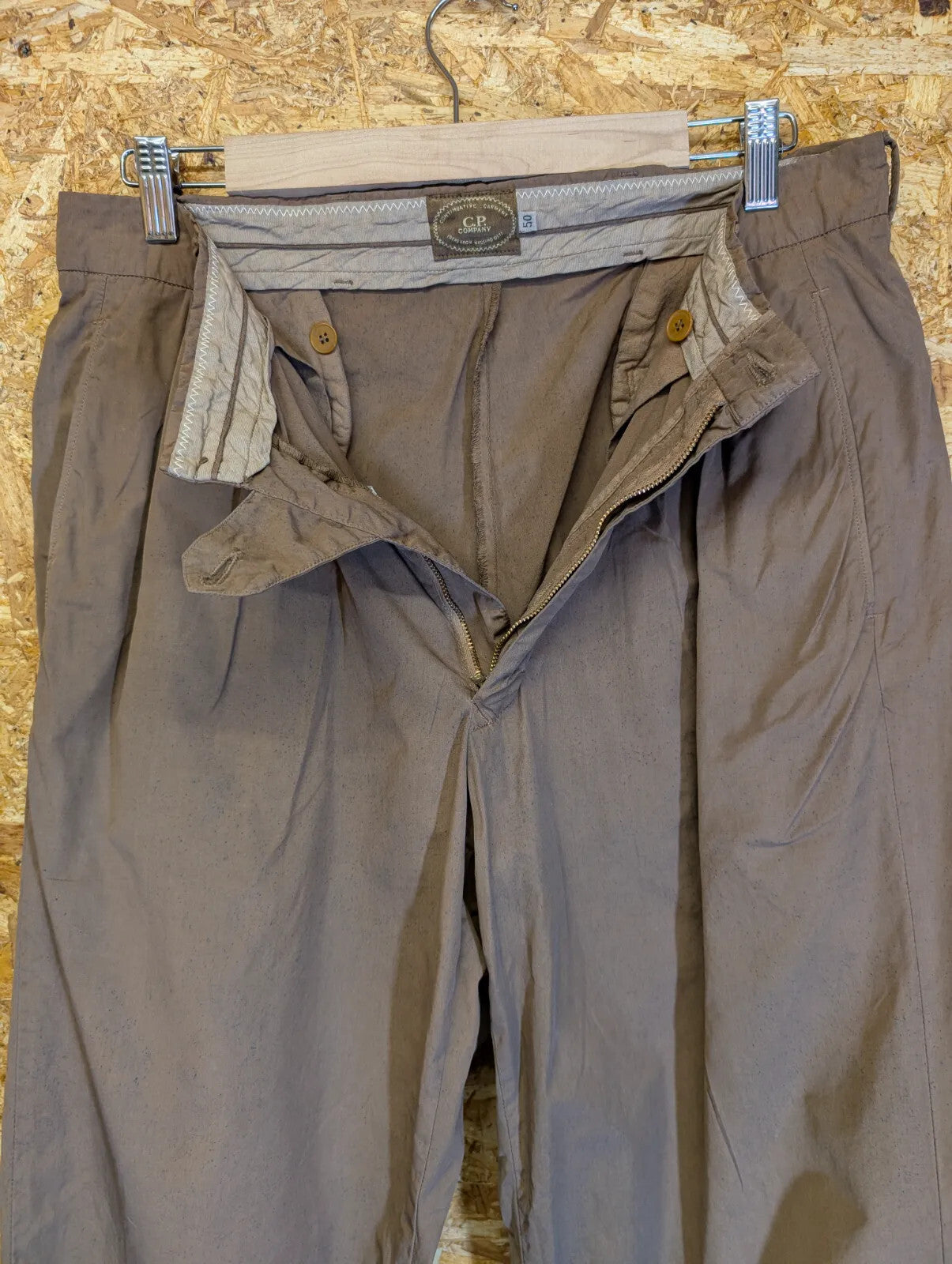 Vintage CP Company Trousers Men W30 L30 Espresso Brown Cotton Italy Massimo Osti