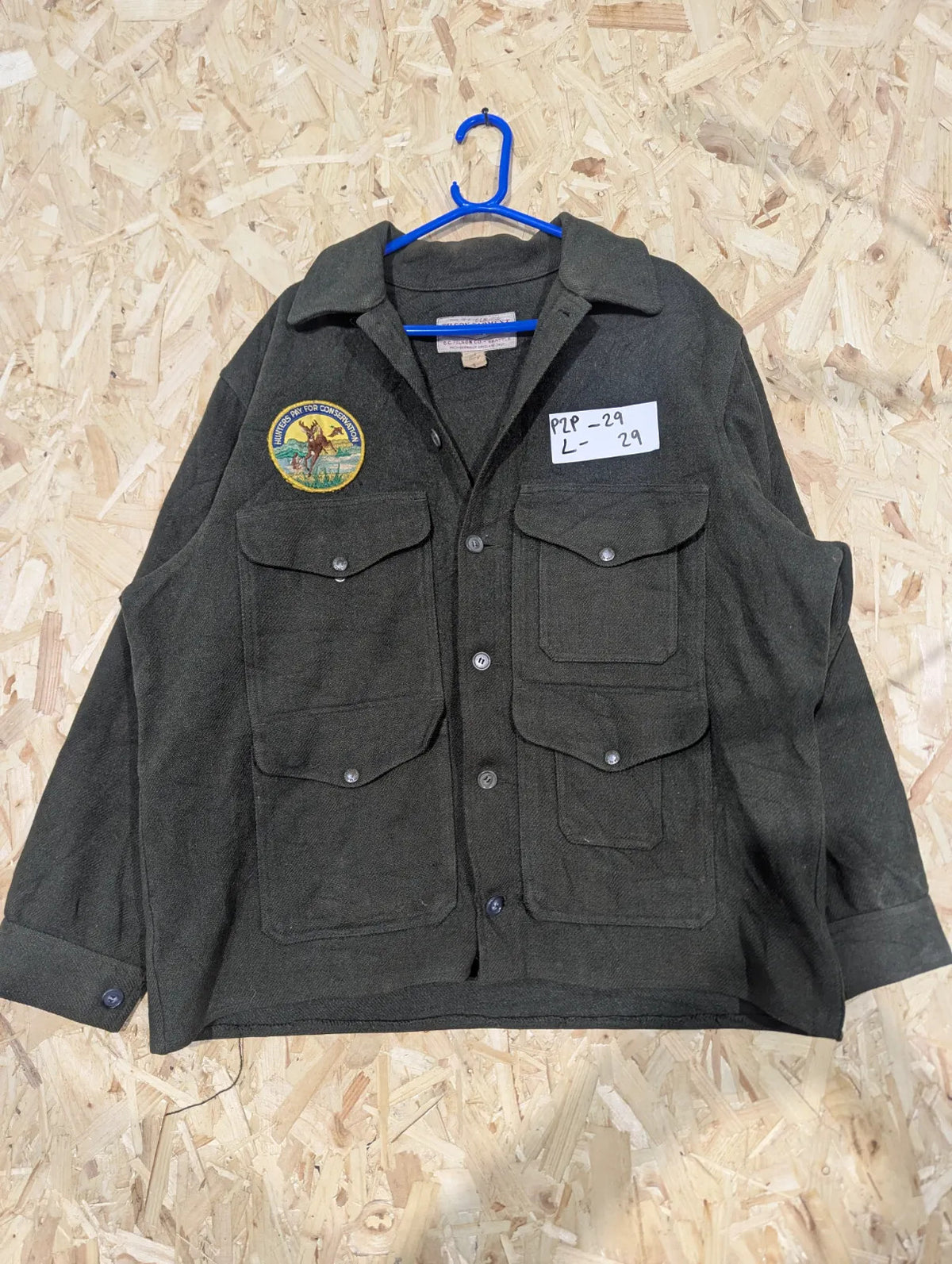 Filson Mackinaw Wool Cruiser Jacket Mens XXL 46 Forest Green Wool USA Made