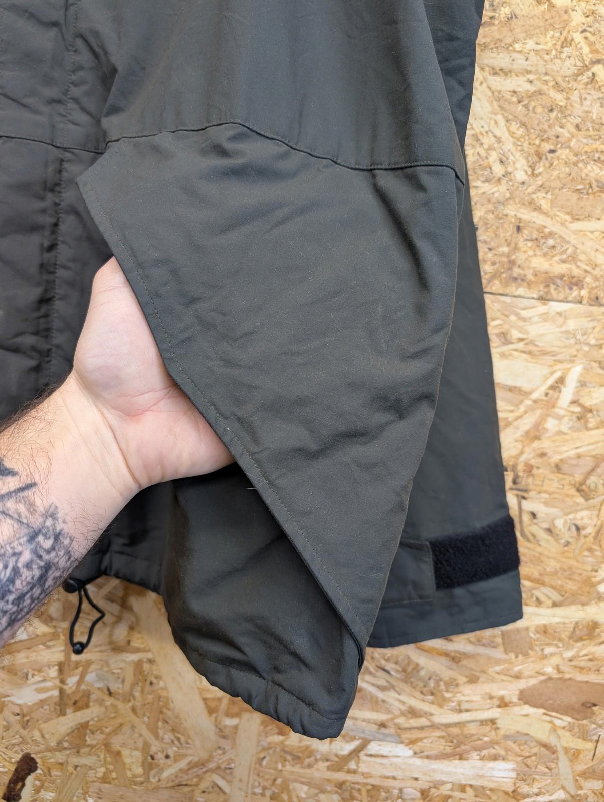 Carhartt Wax Lined Parka Jacket Large Men Hooded Nylon Casual Dark Green Khaki