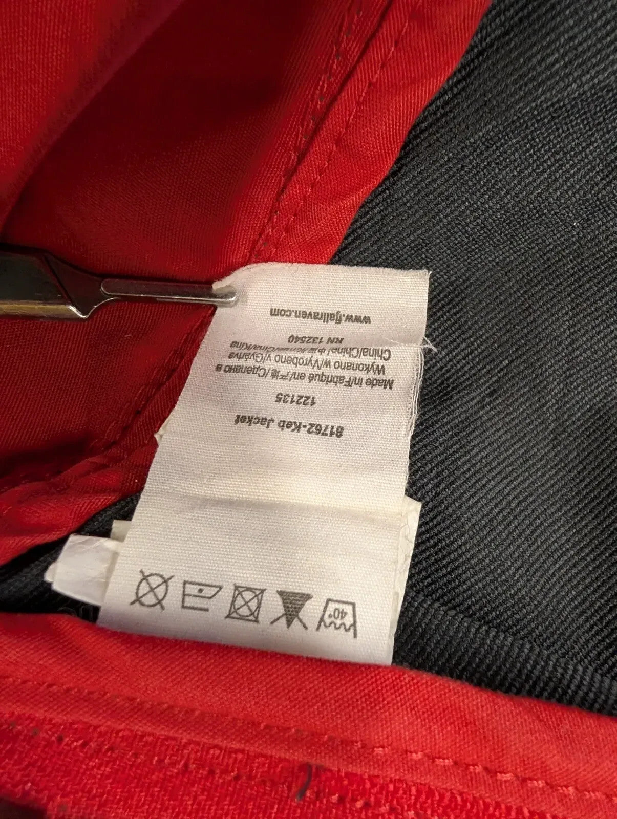 Fjallraven G1000 Keb Jacket Mens XL Red Black Greenland Wax Hiking Walking