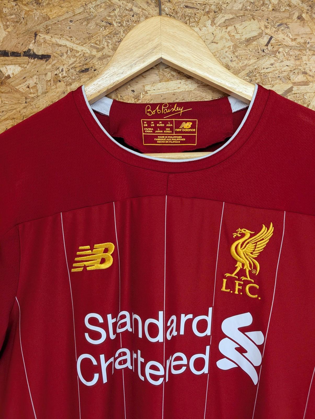 New Balance Liverpool Football Shirt Medium Men 2019/20 Home Kit Red LFC Dunn