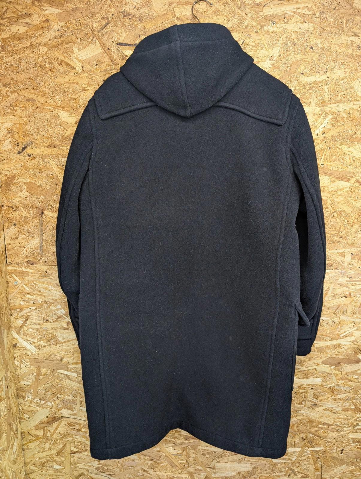 Barbour Wool Cashmere Duffle Coat Medium Men Toggle Hooded Navy Blue Classic