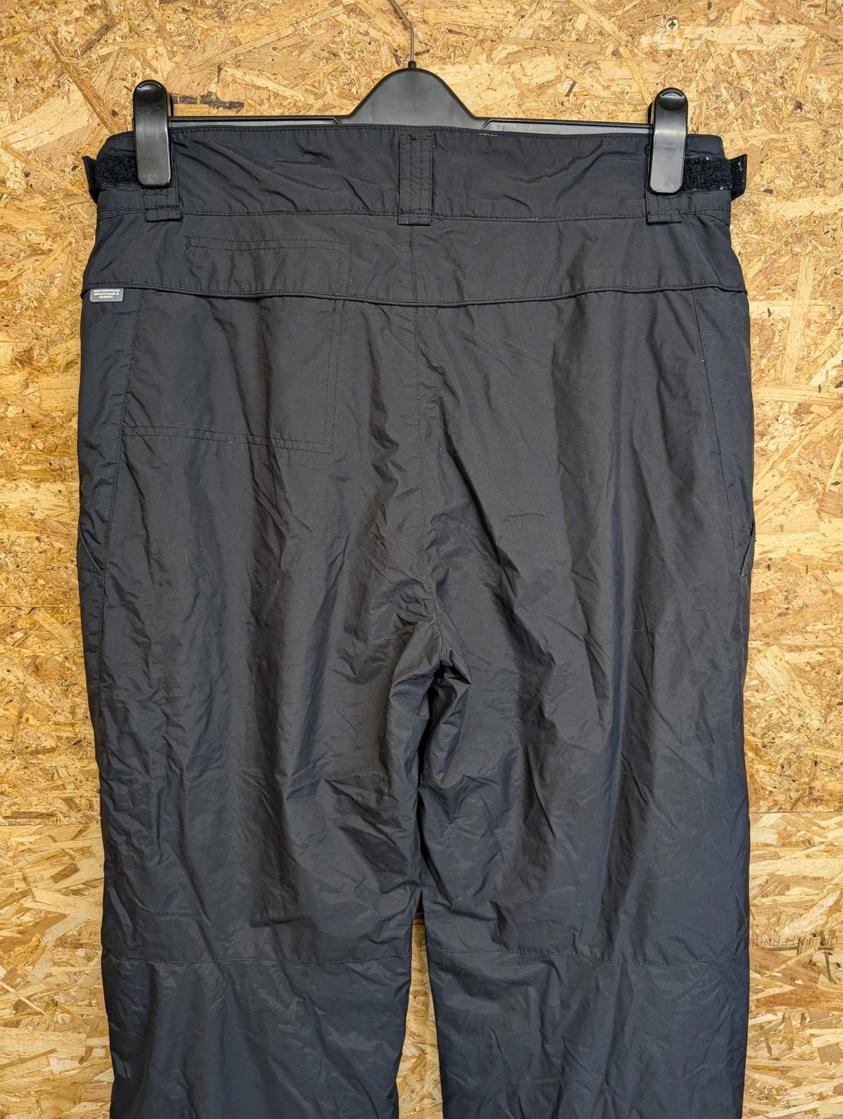 Columbia Ski Trousers Large Men Waterproof Black Nylon Salopette Snowboard