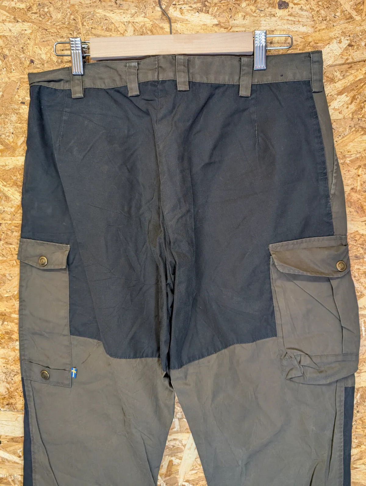 Fjallraven Barents Trousers G1000 Comfort High Mens W30 L33 Khaki Green Black