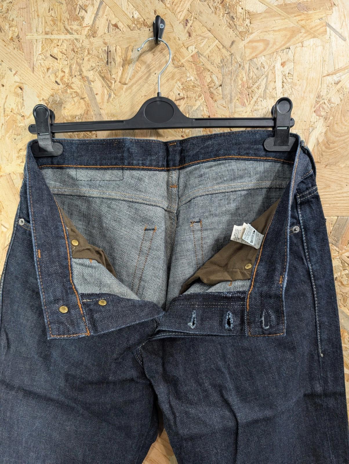 G-Star Jeans W34 L34 Navy Blue Denim Classic Straight Leg Neppy Button Fly